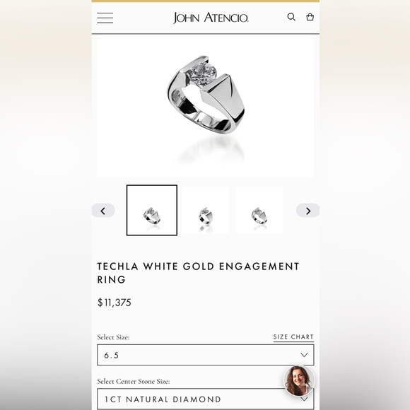 John Atencio Techla Engagement Ring - Picture 3 of 3